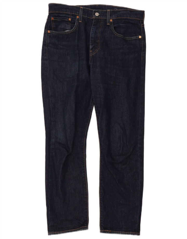 Levi's ženske 502 ravne traperice W32 L30 tamnoplave