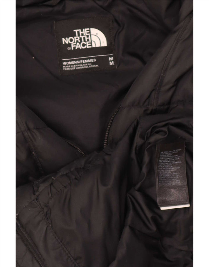 The North Face ženska podstavljena jakna s kapuljačom UK 14 srednji crni poliester