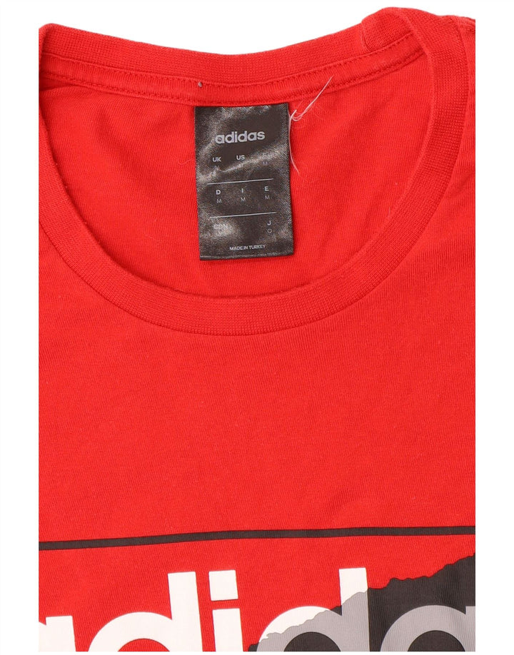 ADIDAS muška grafička majica srednje crvene boje