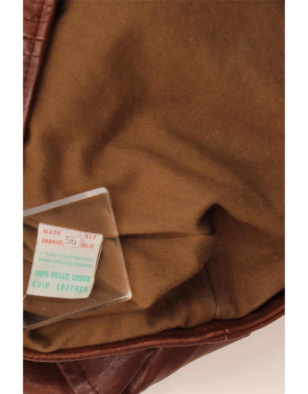 Vintage muška vojna kožna jakna UK 40 velika smeđa koža