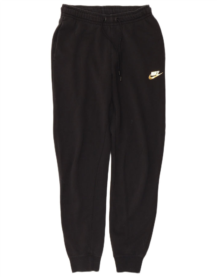 NIKE Ženska trenirka Hlače Joggers UK 6 XS crni pamuk