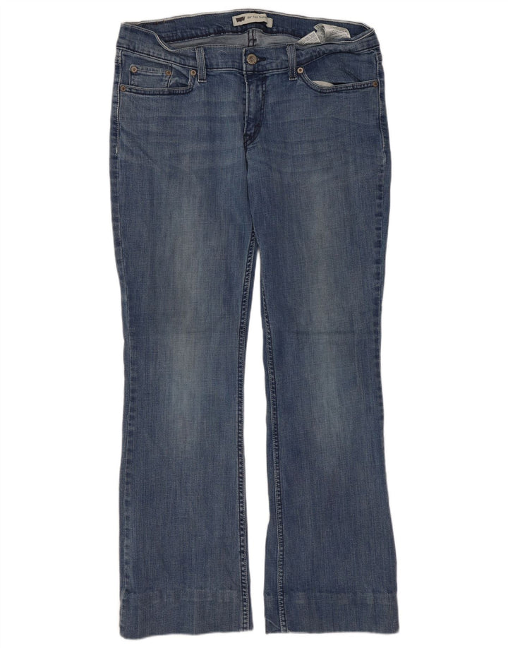 LEVI'S ženske 524 super niske traperice US 11 Large W30 L28 plavi pamuk
