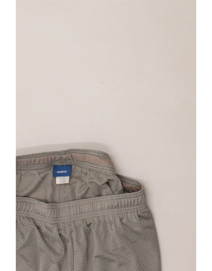 REEBOK Mens Sport Shorts 2XL  Grey Polyester Vintage Reebok and Second-Hand Reebok from Messina Hembry 