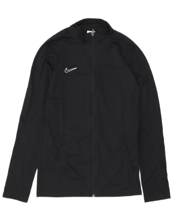 Nike Dri Fit Slim Fit Gornja jakna od male crne poliesterske trenirke