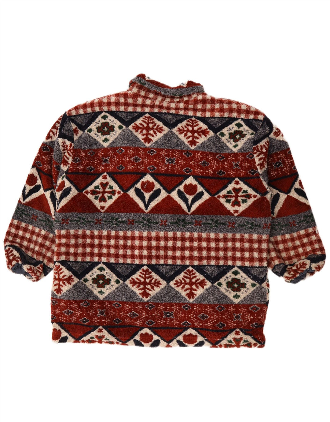 Vintage muška jakna od flisa UK 44 2XL Višebojni geometrijski