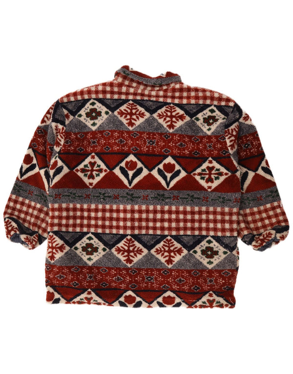 Vintage muška jakna od flisa UK 44 2XL Višebojni geometrijski
