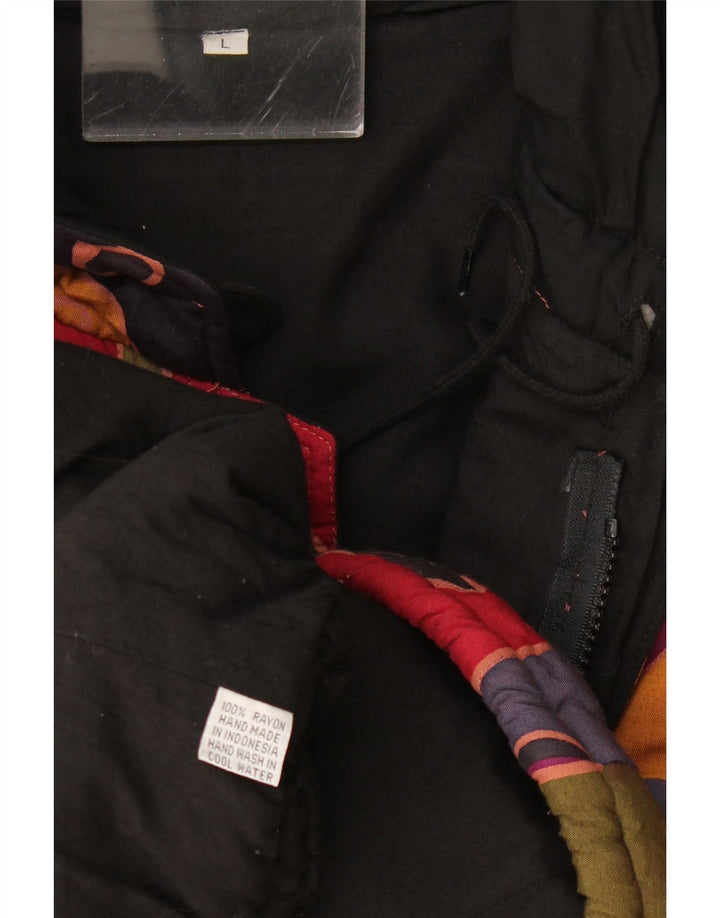 Vintage ženska jakna vjetrovka s apstraktnim uzorkom UK 16 velika višebojna