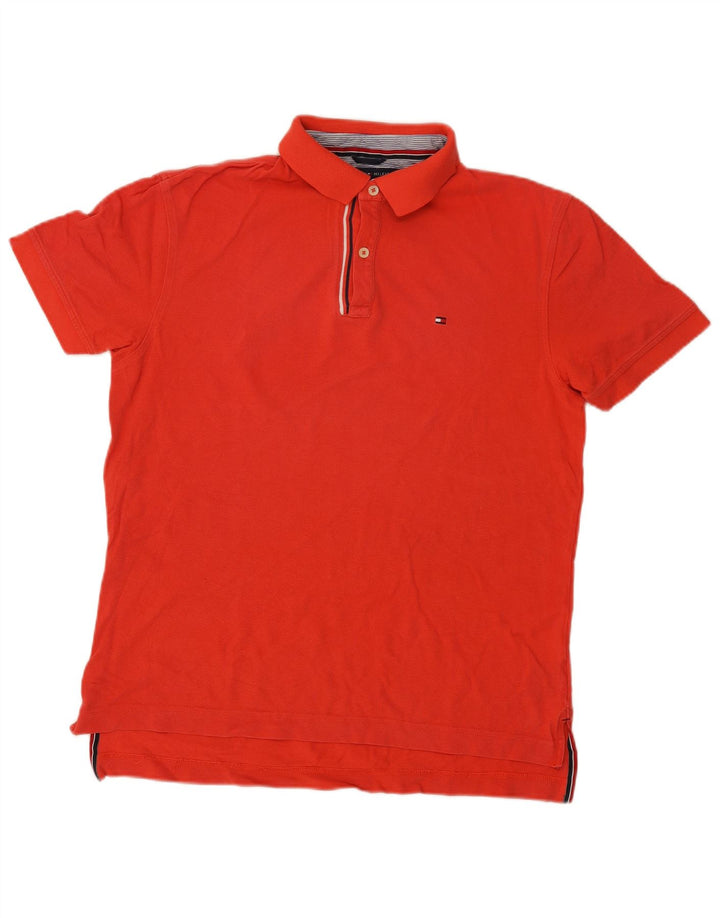 Tommy Hilfiger muška polo majica klasičnog kroja srednje crvene boje