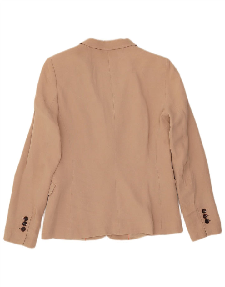 Massimo Dutti Ženska jakna s 1 gumbom EU 38 Mala bež akril