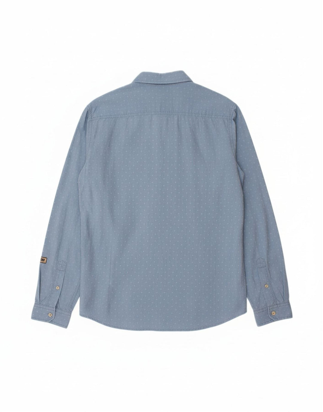 PEPE JEANS Mens Slim Fit Shirt Large Blue Spotted