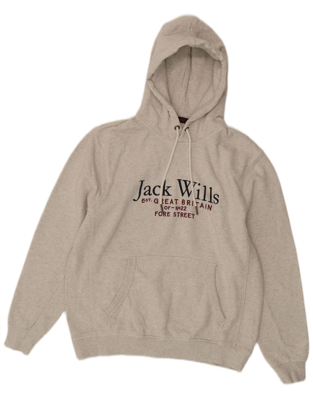Jack Wills muška majica s kapuljačom s kapuljačom, veliki sivi flekasti pamuk