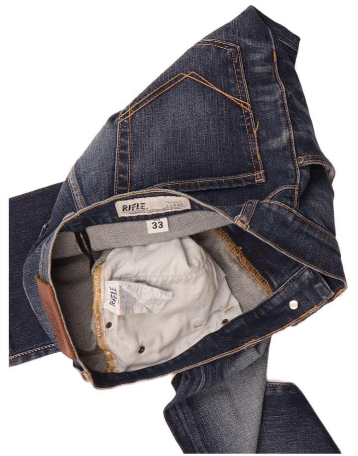 Muške ravne traperice Rifle W33 L31 plavi pamuk