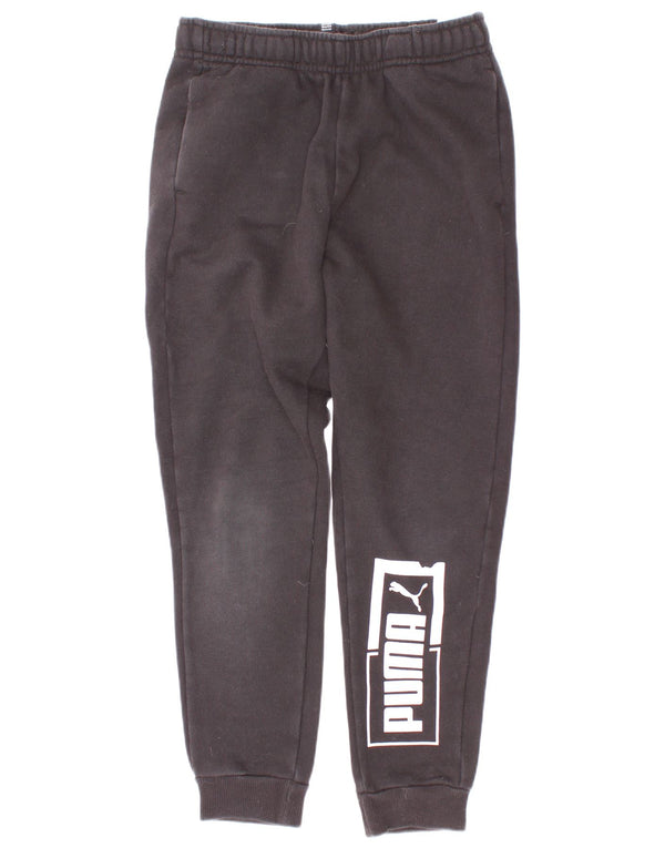 Puma Boys Graphic Trenirka Hlače Joggers 9-10 godina crni pamuk