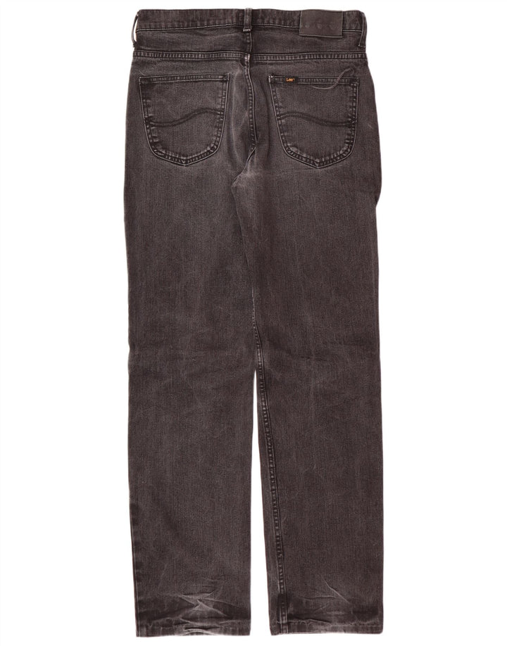 LEE Mens Brooklyn Straight Jeans W34 L33 Sivi pamuk