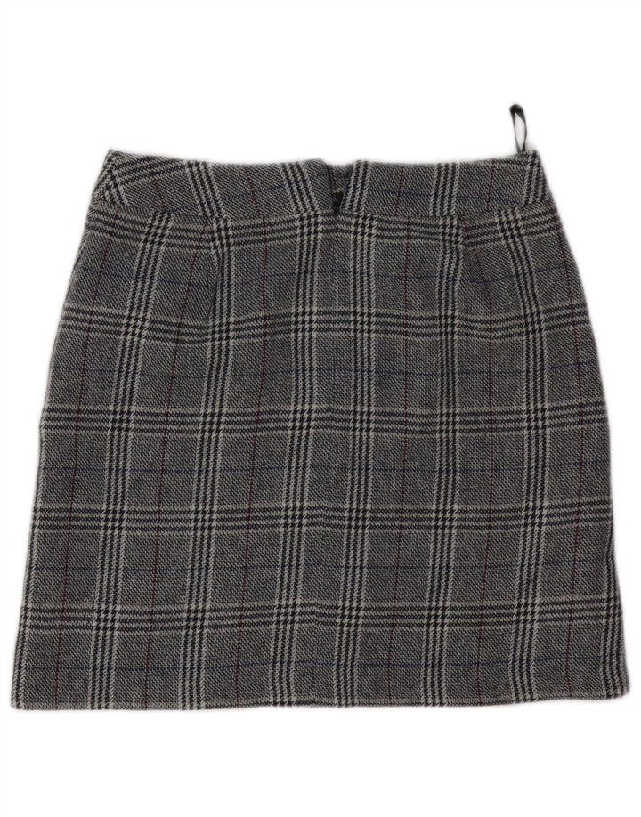 Marks & Spencer ženska mini suknja UK 8 mala W28 siva akrilna houndstooth