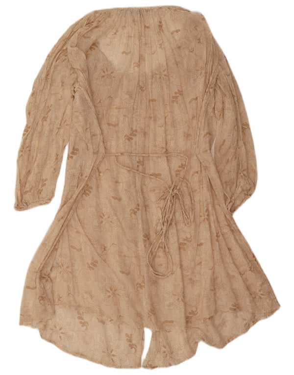 French Connection ženska košulja dugih rukava UK 12 Srednje bež cvjetni