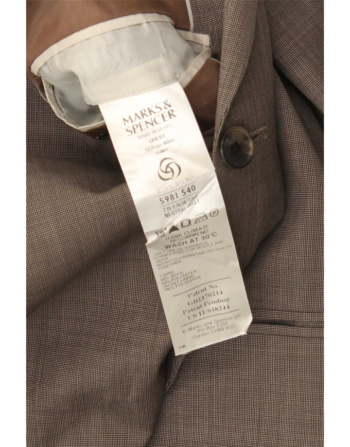 Marks & Spencer muška jakna sa 3 gumba UK 48 2XL bež vuna