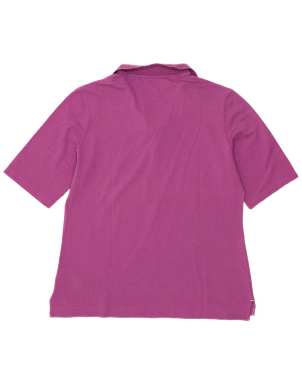 Tommy Hilfiger ženska polo majica UK 16 velika ljubičasta pamuk