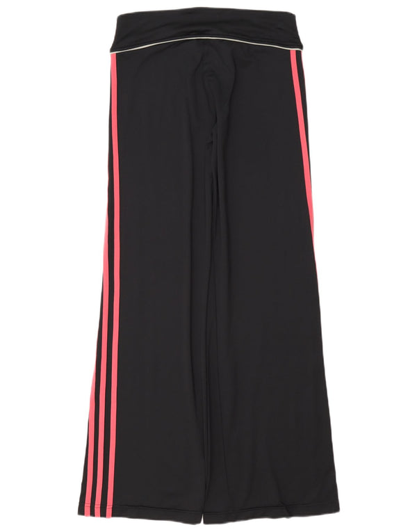Adidas ženske široke hlače za trenirku UK 10 Male crne najlonske hlače