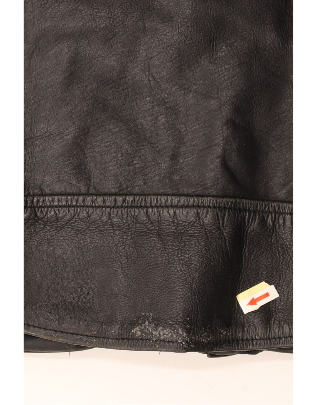 VINTAGE muška kožna biciklistička jakna UK 36 Mala crna