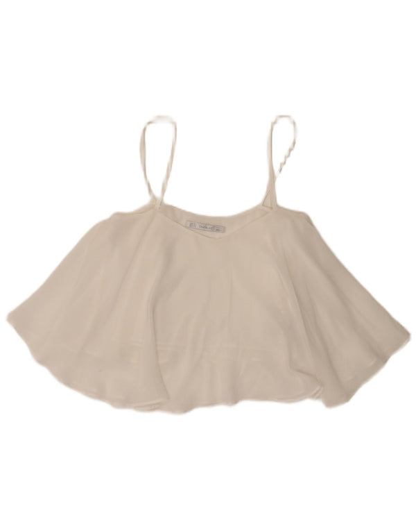 Zara ženski Trafaluc Cami Top UK 6 XS bijeli