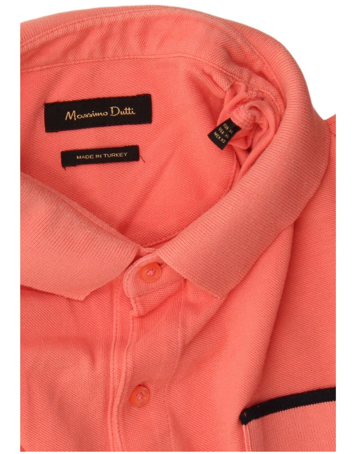 MASSIMO DUTTI Muška uska polo majica XL narančasta