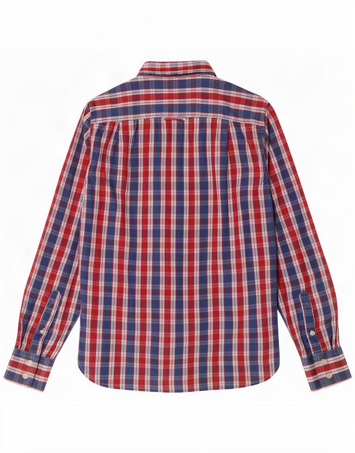 Superdry muška košulja, mali plavi karirani pamuk