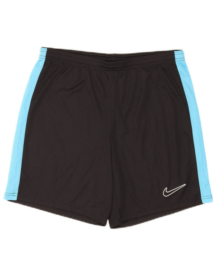 Nike muške Dri Fit uske sportske kratke hlače velike crne boje od poliestera