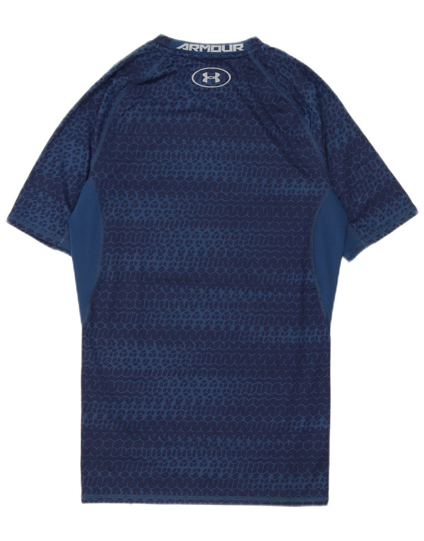 Under Armour muška majica Heat Gear srednje veličine tamnoplava geometrijska