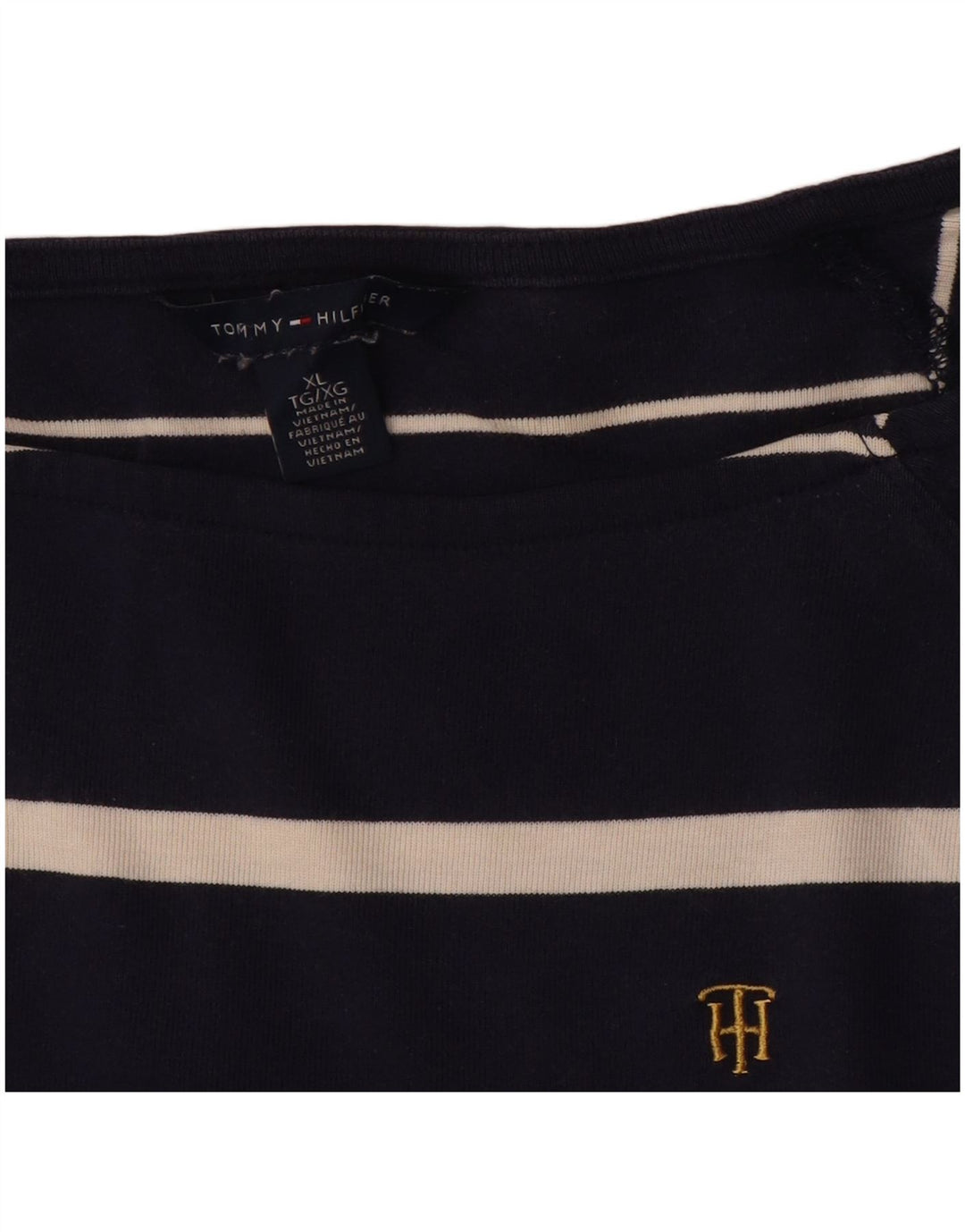 Tommy Hilfiger ženska majica dugih rukava UK 18 XL tamnoplava na pruge