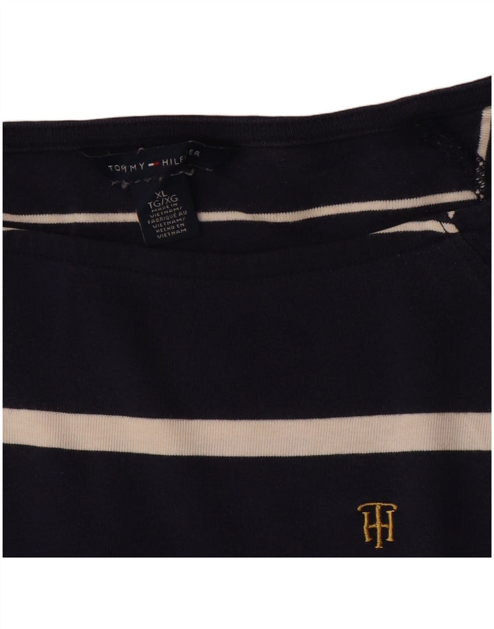 Tommy Hilfiger ženska majica dugih rukava UK 18 XL tamnoplava na pruge