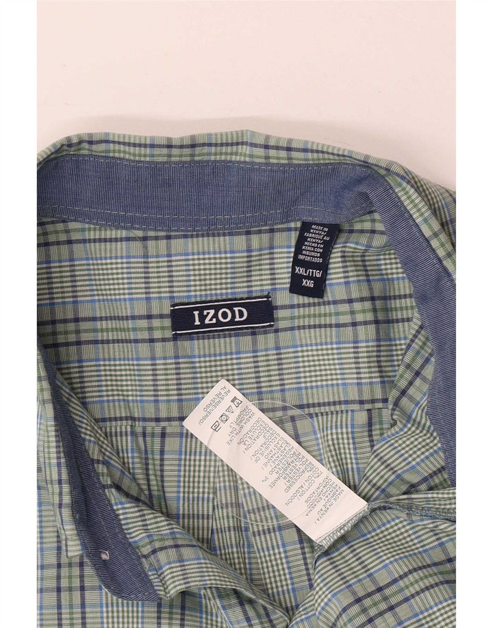 Izod muška košulja standardnog kroja 2XL zeleni karirani pamuk