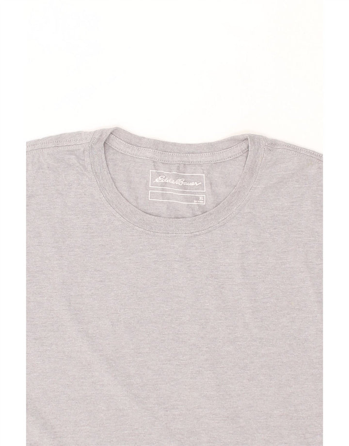 EDDIE BAUER Mens T-Shirt Top XL Grey Cotton Vintage Eddie Bauer and Second-Hand Eddie Bauer from Messina Hembry 