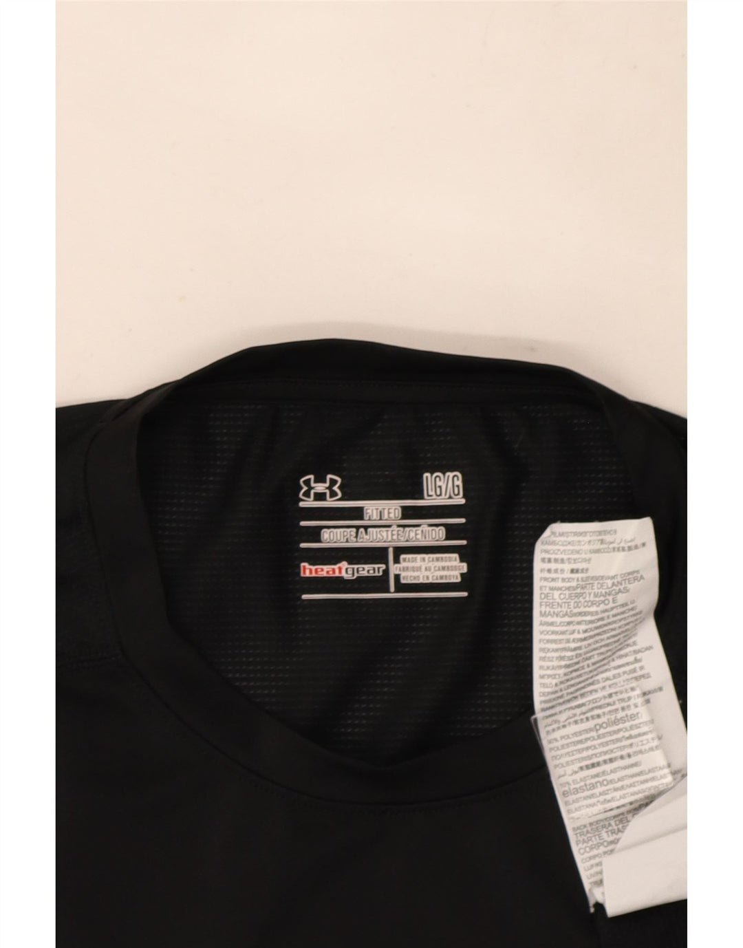 Under Armour muška majica Heat Gear Top Veliki crni poliester