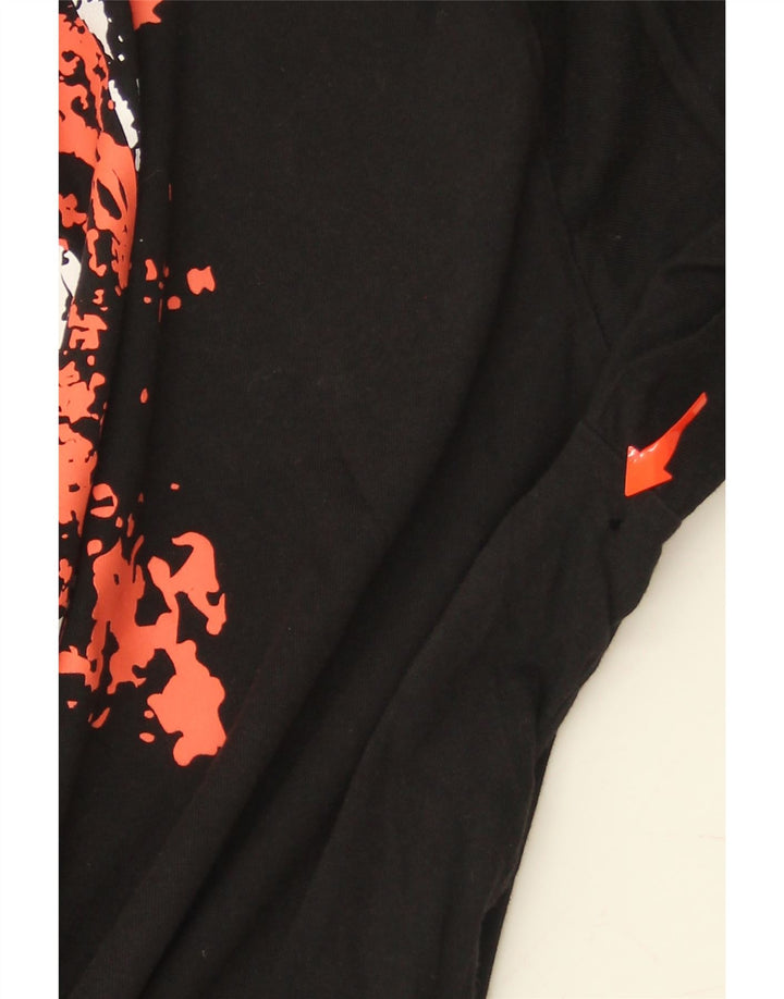 FILA Mens Graphic T-Shirt Top XL Black Vintage Fila and Second-Hand Fila from Messina Hembry 