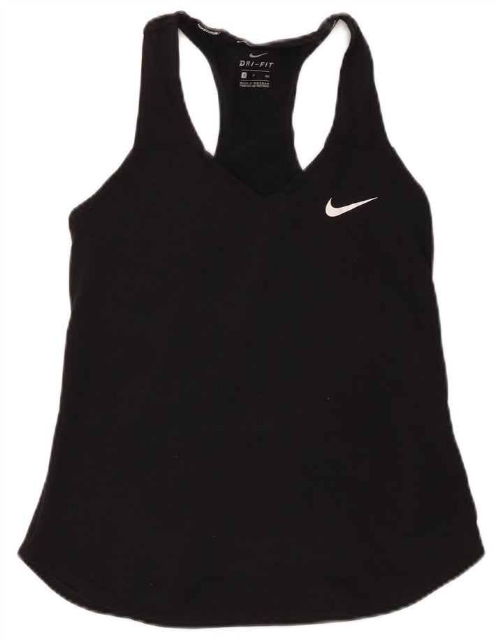Nike Ženski Dri Fit Vest Top UK 8 Small Black