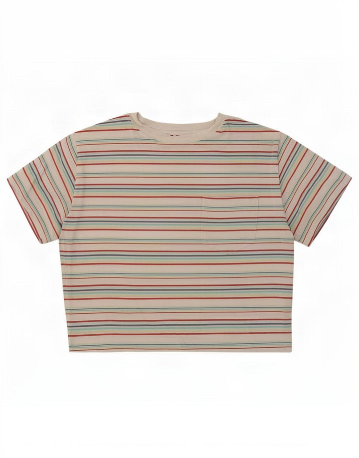 Levi's ženska majica kratkih rukava UK 14 srednje raznobojni prugasti pamuk