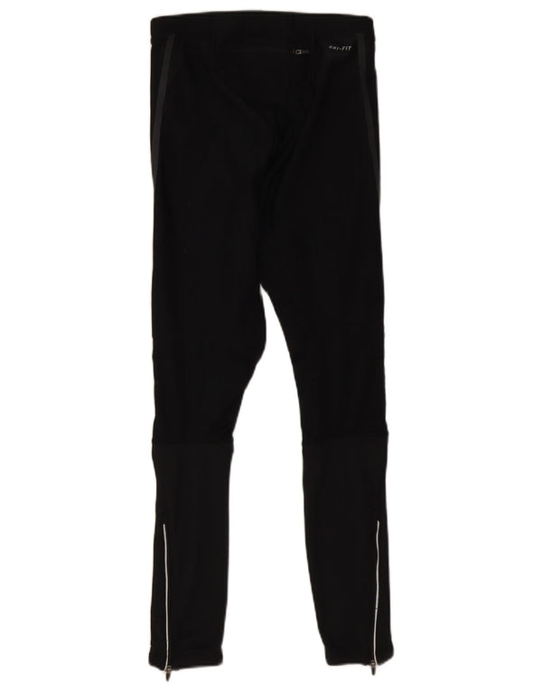 Nike Ženske Dri Fit Leggings UK 12 Srednje crni poliester