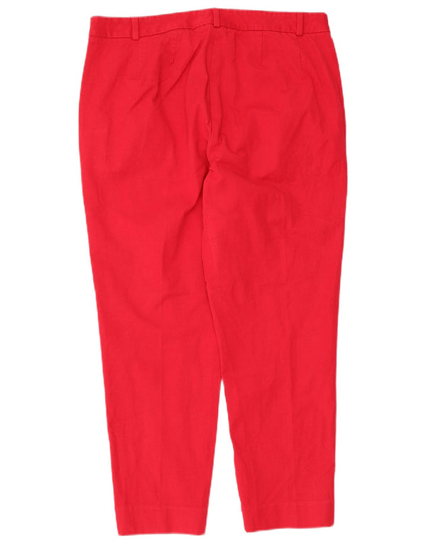 Marks & Spencer ženske hlače visokog struka UK 16 Large W32 L25 Crvene