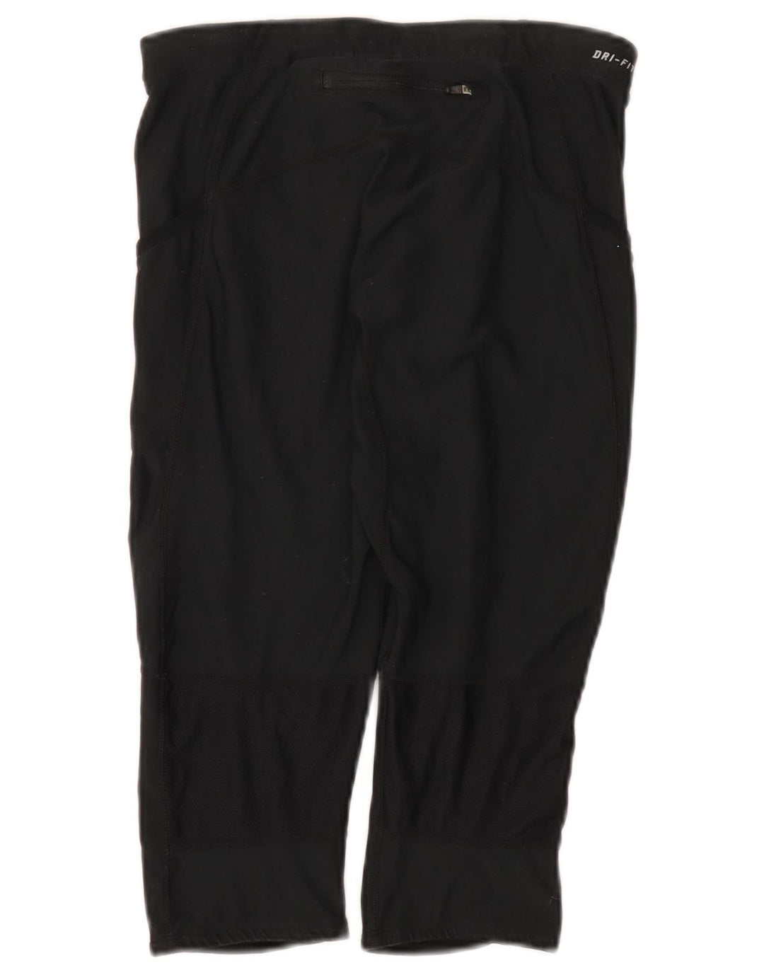 Nike Womens Dri Fit Capri Leggings UK 12 Medium Black Polyester