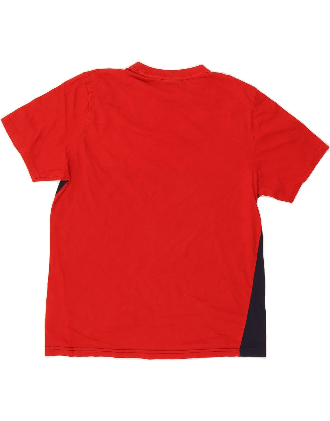 FILA Mens T-Shirt Top Large Red Colourblock Cotton Vintage Fila and Second-Hand Fila from Messina Hembry 