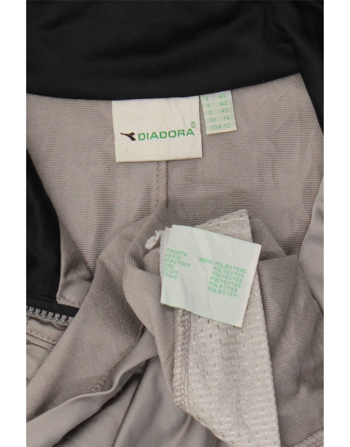 Diadora ženska gornja jakna prevelike trenirke UK 14 Large Grey Colourblock