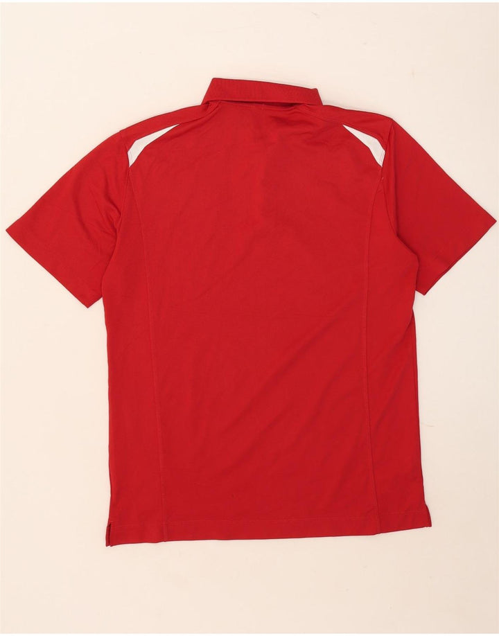 Nike muška Dri Fit polo majica srednje crvene boje od poliestera