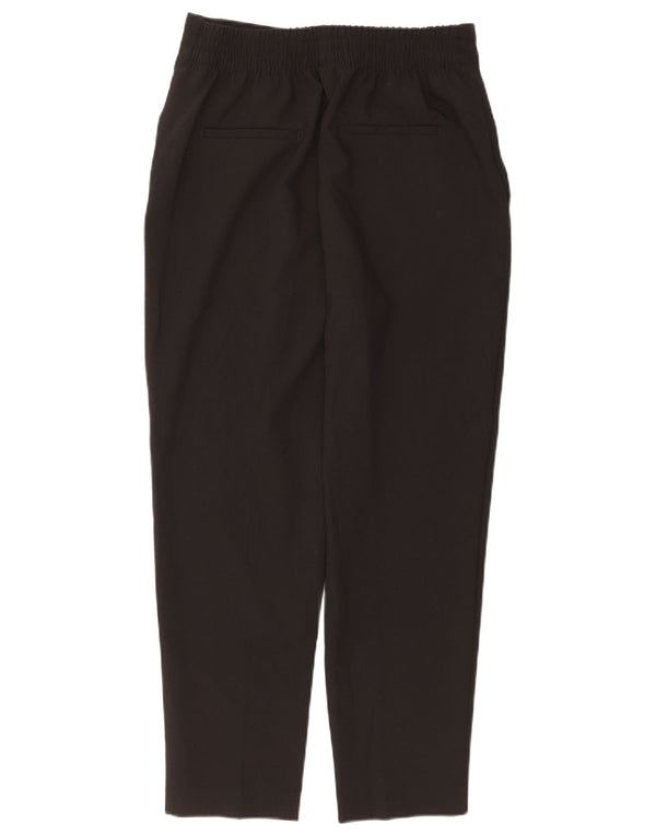Zara Womens High Waist Tapered Casual Trousers Medium W28 L27 Black