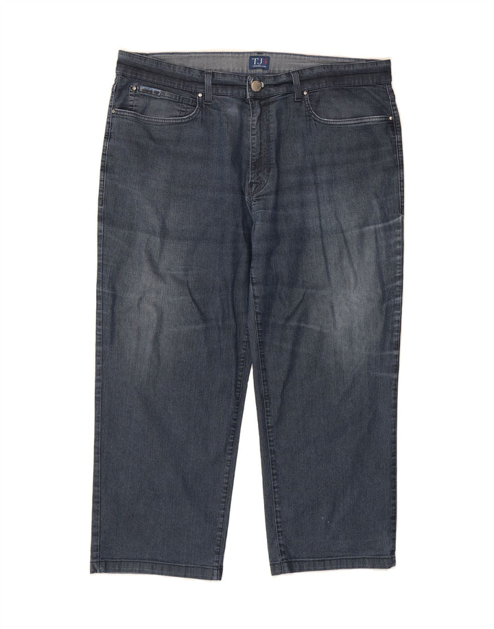 TRUSSARDI Womens Cropped Jeans W42 L25 Blue Vintage Trussardi and Second-Hand Trussardi from Messina Hembry 