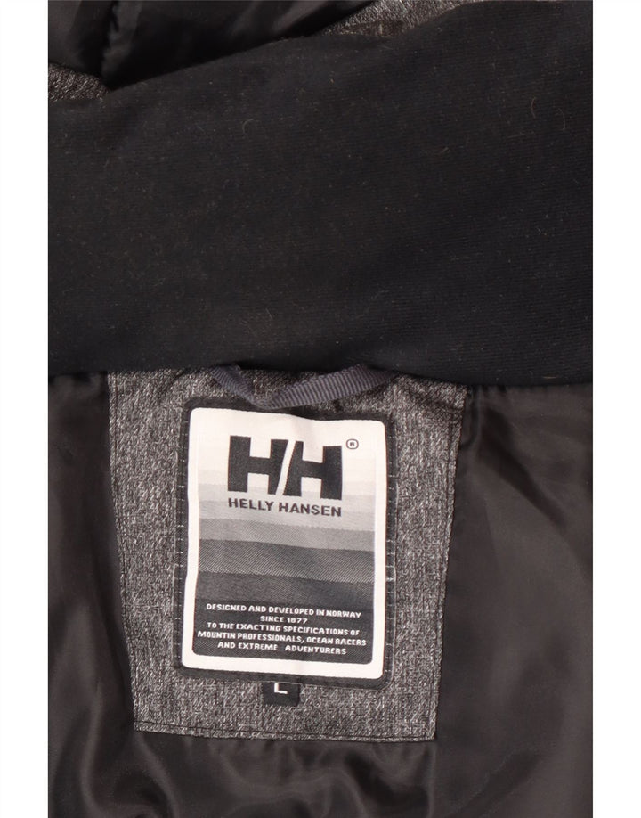 Helly Hansen muška parka jakna s kapuljačom UK 40 veliki sivi najlon