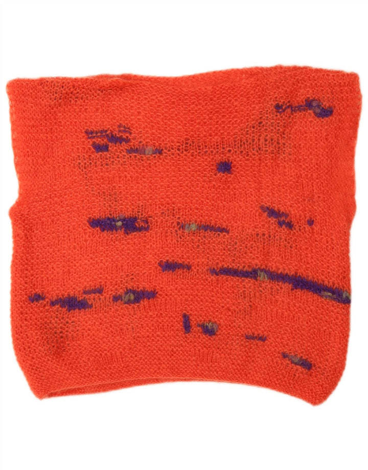 VINTAGE ženska majica bez rukava UK 1 Srednje narančasta