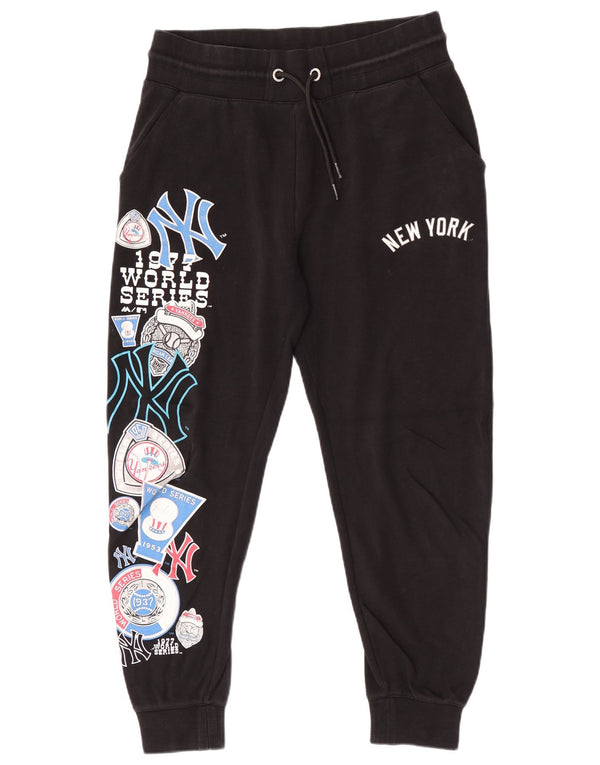 Majestic Mens New York Yankees Trenirka Hlače Joggers srednje crne