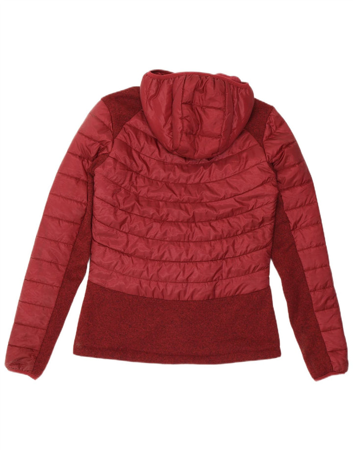 JACK WOLFSKIN Ženska podstavljena jakna UK 8/10 Small Burgundy Colourblock