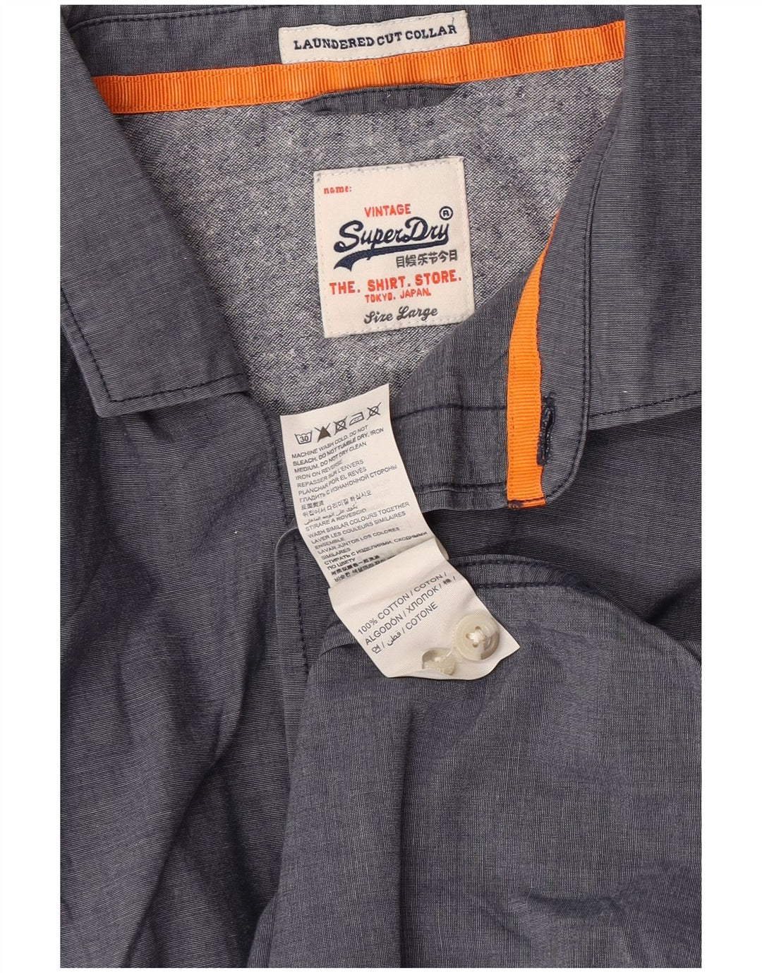 Superdry muška košulja velika siva pamučna